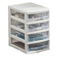Transparent File Cabinet Modern Plastic Drawers Filing Cabinet 4 Clearhalo 'Filing Cabinets' 'filling_cabinets' 'furn' 'furn_filling_cabinets' 'Furniture' 'Office Furniture' 7567578