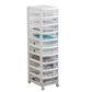 Transparent File Cabinet Modern Plastic Drawers Filing Cabinet 10 Clearhalo 'Filing Cabinets' 'filling_cabinets' 'furn' 'furn_filling_cabinets' 'Furniture' 'Office Furniture' 7567586