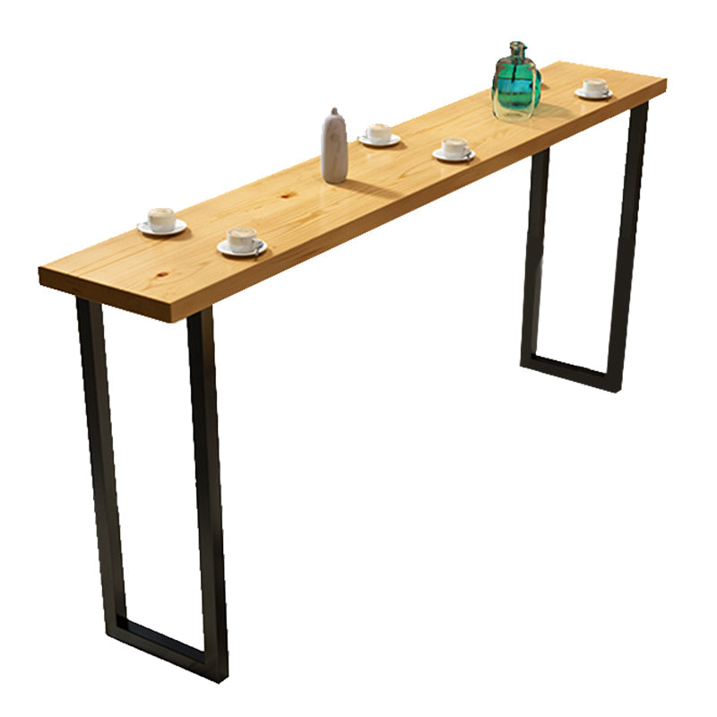 Modern 1/2/4/7 Pcs Bar Table Set Wood Rectangular Bar Set in Natural Table Wood Clearhalo 'Bar Furniture' 'furn' 'furn_home_bar_bar_sets' 'Furniture' 'Home Bars & Bar Sets' 'home_bar_bar_sets' 'Kitchen & Dining Furniture' 7567598
