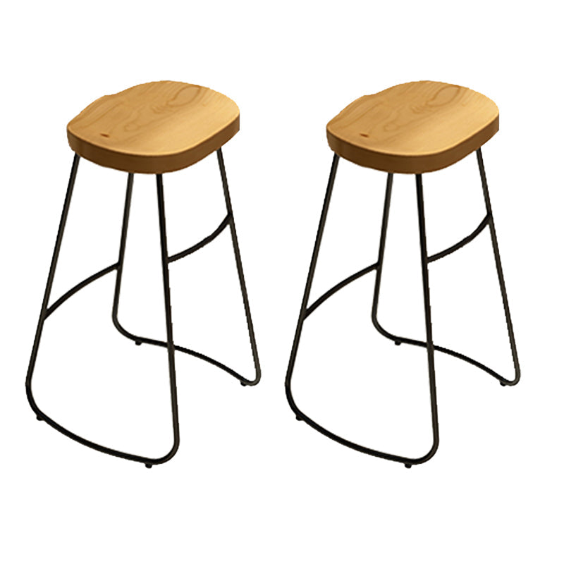 Modern 1/2/4/7 Pcs Bar Table Set Wood Rectangular Bar Set in Natural Chair(s) None Clearhalo 'Bar Furniture' 'furn' 'furn_home_bar_bar_sets' 'Furniture' 'Home Bars & Bar Sets' 'home_bar_bar_sets' 'Kitchen & Dining Furniture' 7567599