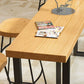 Modern 1/2/4/7 Pcs Bar Table Set Wood Rectangular Bar Set in Natural Clearhalo 'Bar Furniture' 'furn' 'furn_home_bar_bar_sets' 'Furniture' 'Home Bars & Bar Sets' 'home_bar_bar_sets' 'Kitchen & Dining Furniture' 7567604
