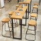 Modern 1/2/4/7 Pcs Bar Table Set Wood Rectangular Bar Set in Natural Clearhalo 'Bar Furniture' 'furn' 'furn_home_bar_bar_sets' 'Furniture' 'Home Bars & Bar Sets' 'home_bar_bar_sets' 'Kitchen & Dining Furniture' 7567608