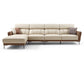 37.8 "W echt lederen vierkante arm sectionals bank, moderne Chesterfield Sectionals