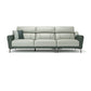 37.8 "W echt lederen vierkante arm sectionals bank, moderne Chesterfield Sectionals