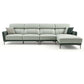 37.8 "W echt lederen vierkante arm sectionals bank, moderne Chesterfield Sectionals