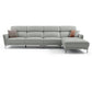 37.8 "W echt lederen vierkante arm sectionals bank, moderne Chesterfield Sectionals
