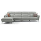37.8 "W echt lederen vierkante arm sectionals bank, moderne Chesterfield Sectionals