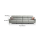 37.8 "W echt lederen vierkante arm sectionals bank, moderne Chesterfield Sectionals