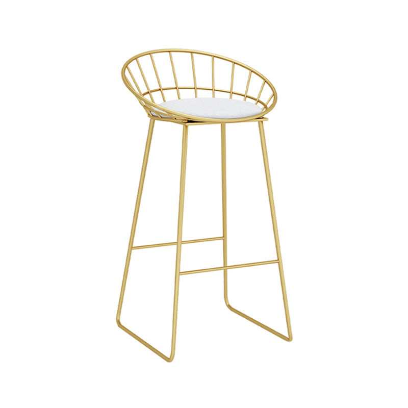 Glam Rectangle Bar Table Set 1/5 Pcs Metal Frame Bar Table with Upholstered Stools Chair(s) None White-Gold Clearhalo 'Bar Furniture' 'furn' 'furn_home_bar_bar_sets' 'Furniture' 'Home Bars & Bar Sets' 'home_bar_bar_sets' 'Kitchen & Dining Furniture' 7567664