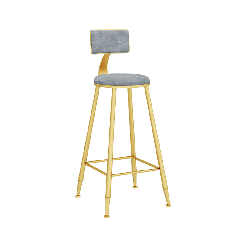 Glam Rectangle Bar Table Set 1/5 Pcs Metal Frame Bar Table with Upholstered Stools Chair(s) None Gold-grey Clearhalo 'Bar Furniture' 'furn' 'furn_home_bar_bar_sets' 'Furniture' 'Home Bars & Bar Sets' 'home_bar_bar_sets' 'Kitchen & Dining Furniture' 7567665