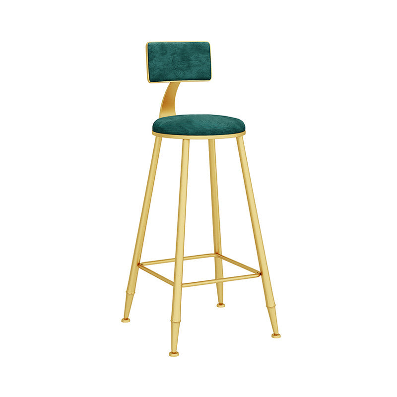 Glam Rectangle Bar Table Set 1/5 Pcs Metal Frame Bar Table with Upholstered Stools Chair(s) None Gold-Green Clearhalo 'Bar Furniture' 'furn' 'furn_home_bar_bar_sets' 'Furniture' 'Home Bars & Bar Sets' 'home_bar_bar_sets' 'Kitchen & Dining Furniture' 7567669