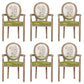 French Country Upholstered Armless Chair Home Solid Wood Dining Chair Light Green 6 Piece Set Clearhalo 'Dining Chairs' 'Dining Tables & Seating' 'dining_chair' 'furn' 'furn_dining_chair' 'Furniture' 'Kitchen & Dining Furniture' 7567757