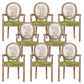 French Country Upholstered Armless Chair Home Solid Wood Dining Chair Light Green 8 Piece Set Clearhalo 'Dining Chairs' 'Dining Tables & Seating' 'dining_chair' 'furn' 'furn_dining_chair' 'Furniture' 'Kitchen & Dining Furniture' 7567758