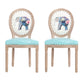 French Country Upholstered Armless Chair Home Solid Wood Dining Chair Blue 2 Piece Set Clearhalo 'Dining Chairs' 'Dining Tables & Seating' 'dining_chair' 'furn' 'furn_dining_chair' 'Furniture' 'Kitchen & Dining Furniture' 7567760