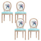 French Country Upholstered Armless Chair Home Solid Wood Dining Chair Blue 4 Piece Set Clearhalo 'Dining Chairs' 'Dining Tables & Seating' 'dining_chair' 'furn' 'furn_dining_chair' 'Furniture' 'Kitchen & Dining Furniture' 7567761