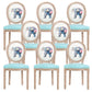 French Country Upholstered Armless Chair Home Solid Wood Dining Chair Blue 8 Piece Set Clearhalo 'Dining Chairs' 'Dining Tables & Seating' 'dining_chair' 'furn' 'furn_dining_chair' 'Furniture' 'Kitchen & Dining Furniture' 7567763