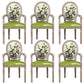 French Country Upholstered Armless Chair Home Solid Wood Dining Chair Turquoise 6 Piece Set Clearhalo 'Dining Chairs' 'Dining Tables & Seating' 'dining_chair' 'furn' 'furn_dining_chair' 'Furniture' 'Kitchen & Dining Furniture' 7567782