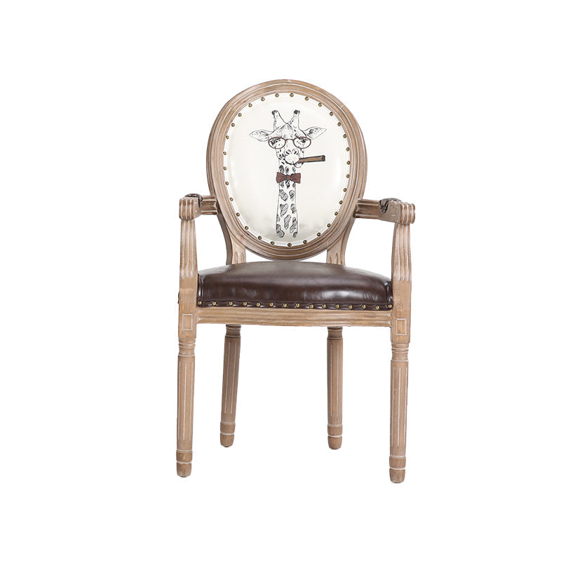 French Country Upholstered Armless Chair Home Solid Wood Dining Chair Black 1 Piece Clearhalo 'Dining Chairs' 'Dining Tables & Seating' 'dining_chair' 'furn' 'furn_dining_chair' 'Furniture' 'Kitchen & Dining Furniture' 7567789