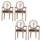 French Country Upholstered Armless Chair Home Solid Wood Dining Chair Black 4 Piece Set Clearhalo 'Dining Chairs' 'Dining Tables & Seating' 'dining_chair' 'furn' 'furn_dining_chair' 'Furniture' 'Kitchen & Dining Furniture' 7567791
