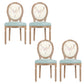 French Country Upholstered Armless Chair Home Solid Wood Dining Chair White 4 Piece Set Clearhalo 'Dining Chairs' 'Dining Tables & Seating' 'dining_chair' 'furn' 'furn_dining_chair' 'Furniture' 'Kitchen & Dining Furniture' 7567796