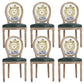 French Country Upholstered Armless Chair Home Solid Wood Dining Chair Beige 6 Piece Set Clearhalo 'Dining Chairs' 'Dining Tables & Seating' 'dining_chair' 'furn' 'furn_dining_chair' 'Furniture' 'Kitchen & Dining Furniture' 7567802