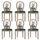French Country Upholstered Armless Chair Home Solid Wood Dining Chair Lake Green 6 Piece Set Clearhalo 'Dining Chairs' 'Dining Tables & Seating' 'dining_chair' 'furn' 'furn_dining_chair' 'Furniture' 'Kitchen & Dining Furniture' 7567817