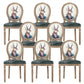 French Country Upholstered Armless Chair Home Solid Wood Dining Chair Lake Green 8 Piece Set Clearhalo 'Dining Chairs' 'Dining Tables & Seating' 'dining_chair' 'furn' 'furn_dining_chair' 'Furniture' 'Kitchen & Dining Furniture' 7567818
