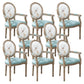French Country Upholstered Armless Chair Home Solid Wood Dining Chair Green-White 8 Piece Set Clearhalo 'Dining Chairs' 'Dining Tables & Seating' 'dining_chair' 'furn' 'furn_dining_chair' 'Furniture' 'Kitchen & Dining Furniture' 7567828