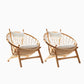 Scandinavian Papasan Chair Solid Color Wooden Papasan Chair for Living Room Natural Polyester Polyester Blend 2 Piece Set Clearhalo 'Accent Chairs' 'accent_chairs' 'Chairs & Seating' 'furn' 'furn_accent_chairs' 'Furniture' 'Living Room Furniture' 7567970