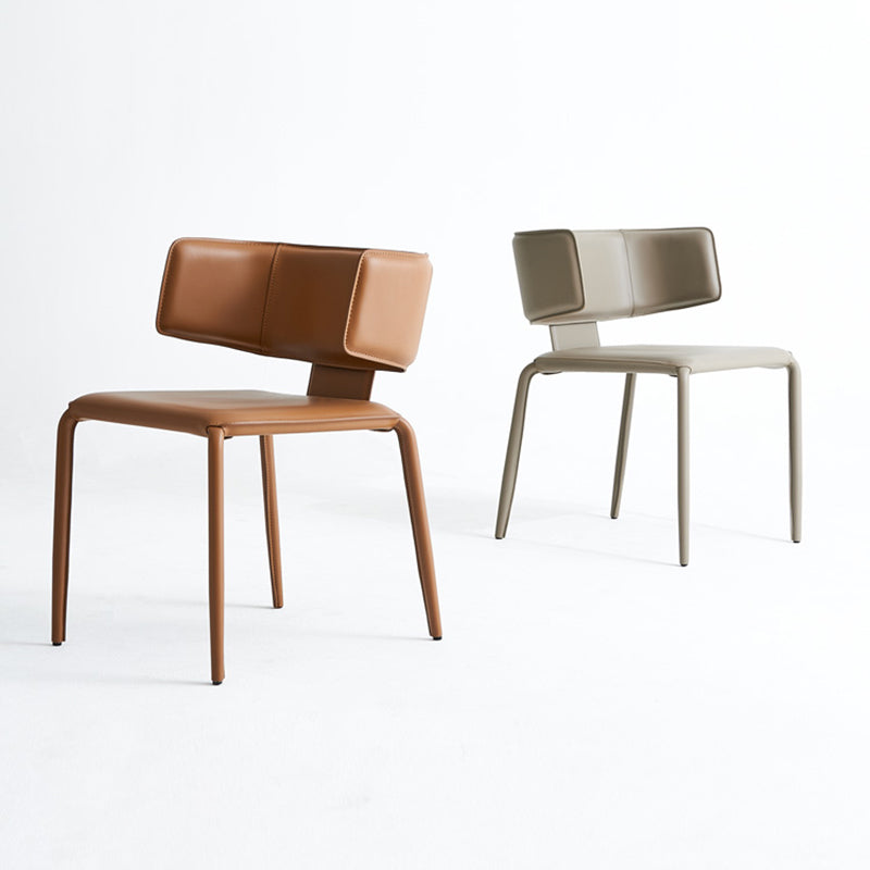 Mid-Century Modern Armless Side Chair Basic Four Leg Side Chair Clearhalo 'Accent Chairs' 'accent_chairs' 'Chairs & Seating' 'furn' 'furn_accent_chairs' 'Furniture' 'Living Room Furniture' 7568091