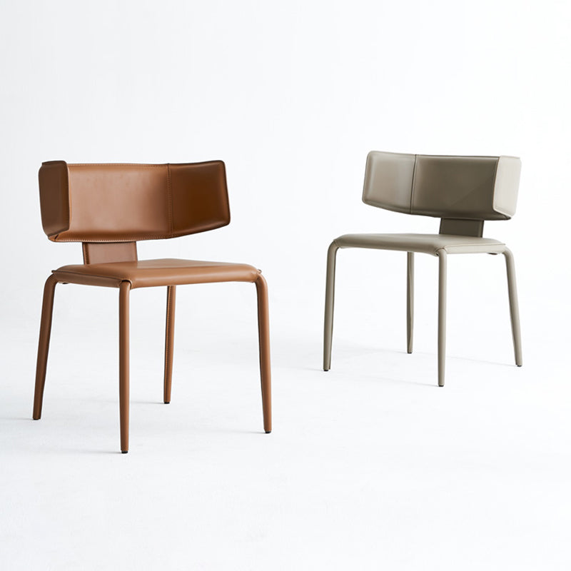 Mid-Century Modern Armless Side Chair Basic Four Leg Side Chair Clearhalo 'Accent Chairs' 'accent_chairs' 'Chairs & Seating' 'furn' 'furn_accent_chairs' 'Furniture' 'Living Room Furniture' 7568093