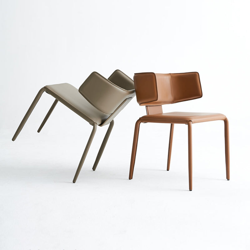 Mid-Century Modern Armless Side Chair Basic Four Leg Side Chair Clearhalo 'Accent Chairs' 'accent_chairs' 'Chairs & Seating' 'furn' 'furn_accent_chairs' 'Furniture' 'Living Room Furniture' 7568095