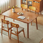 Rubberwood Solid Wood Dining Table Set 1/5 Pieces Dining Set for Kitchen