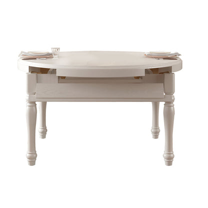 Set di tavoli da pranzo in legno massiccio rotondo set da pranzo da 1/7 pezzi