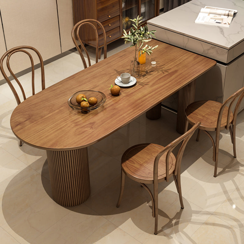 Solid Wood Furniture of 1/3/5 Standard Height Dining Furniture Clearhalo 'Dining Room Sets' 'Dining Tables & Seating' 'dining_room_set' 'furn' 'furn_dining_room_set' 'Furniture' 'Kitchen & Dining Furniture' 7568649