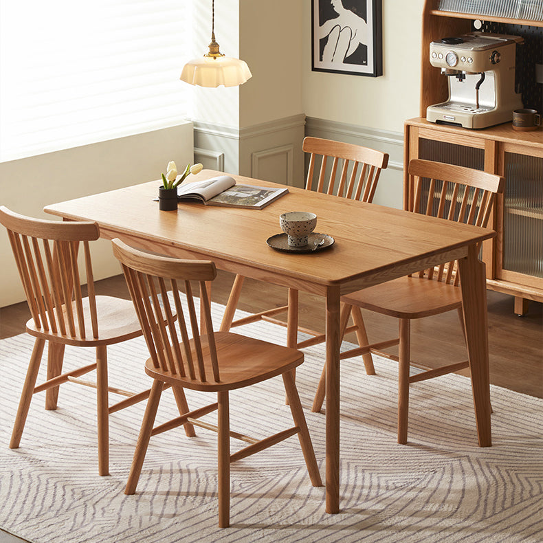 ソリッドウッドダイニングルームセットコンテンポラリー1/5ピースダイニングテーブルセット