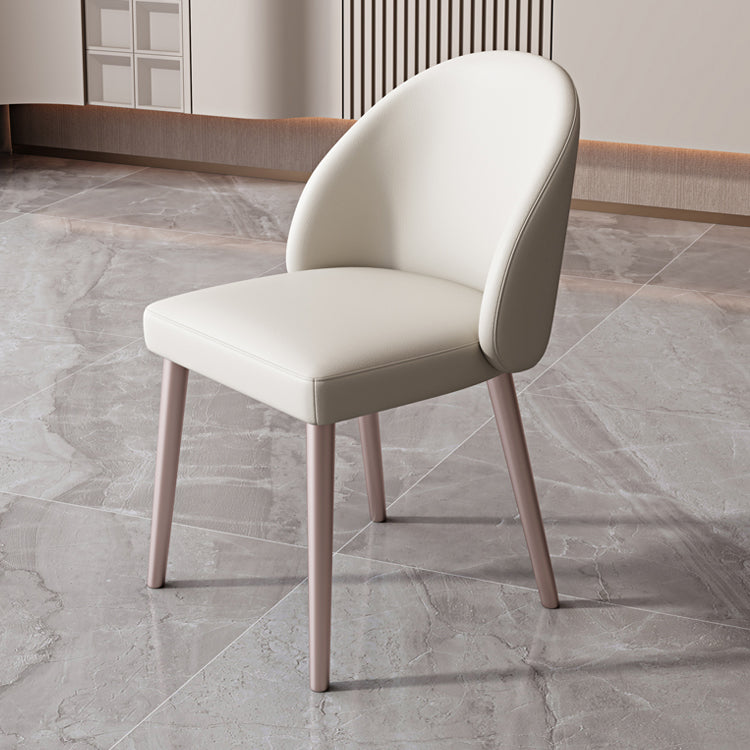 Moderne metalen stoel Parsons Keuken Diningsstoel voor eetkamer