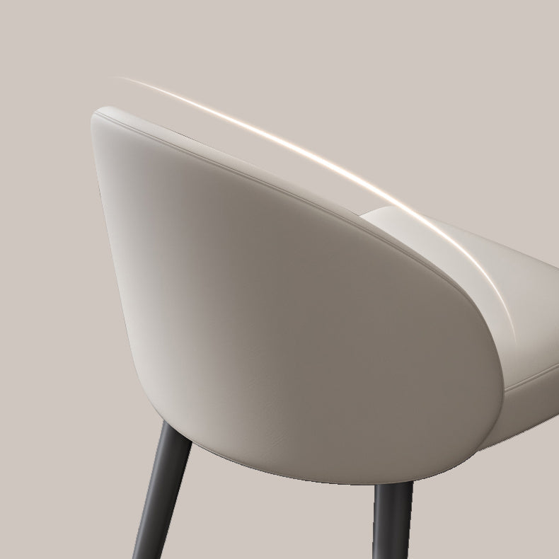 Moderne metalen stoel Parsons Keuken Diningsstoel voor eetkamer