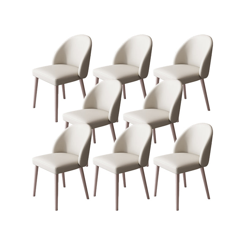 Moderne metalen stoel Parsons Keuken Diningsstoel voor eetkamer