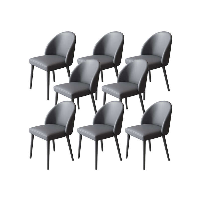 Moderne metalen stoel Parsons Keuken Diningsstoel voor eetkamer