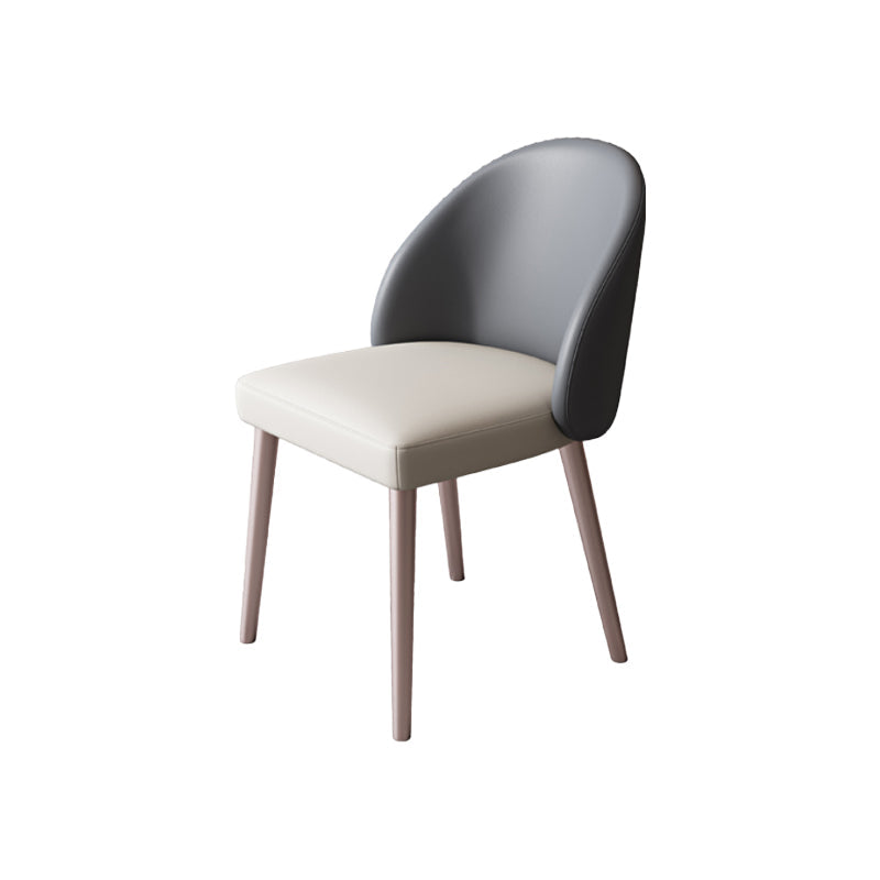 Moderne metalen stoel Parsons Keuken Diningsstoel voor eetkamer