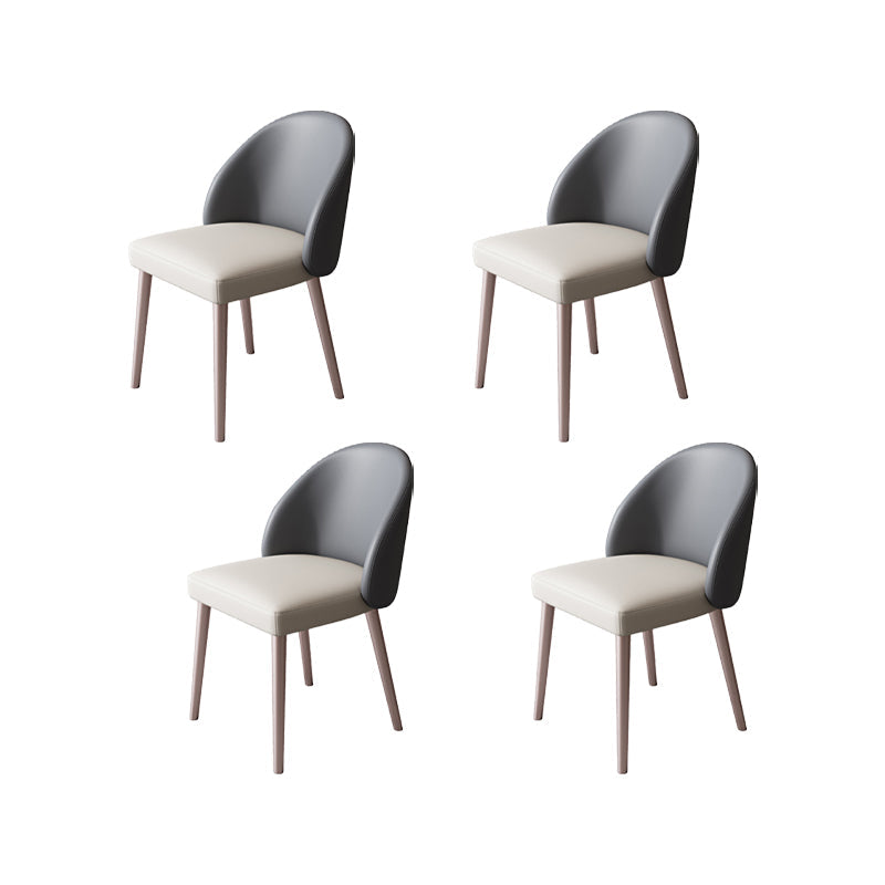 Moderne metalen stoel Parsons Keuken Diningsstoel voor eetkamer