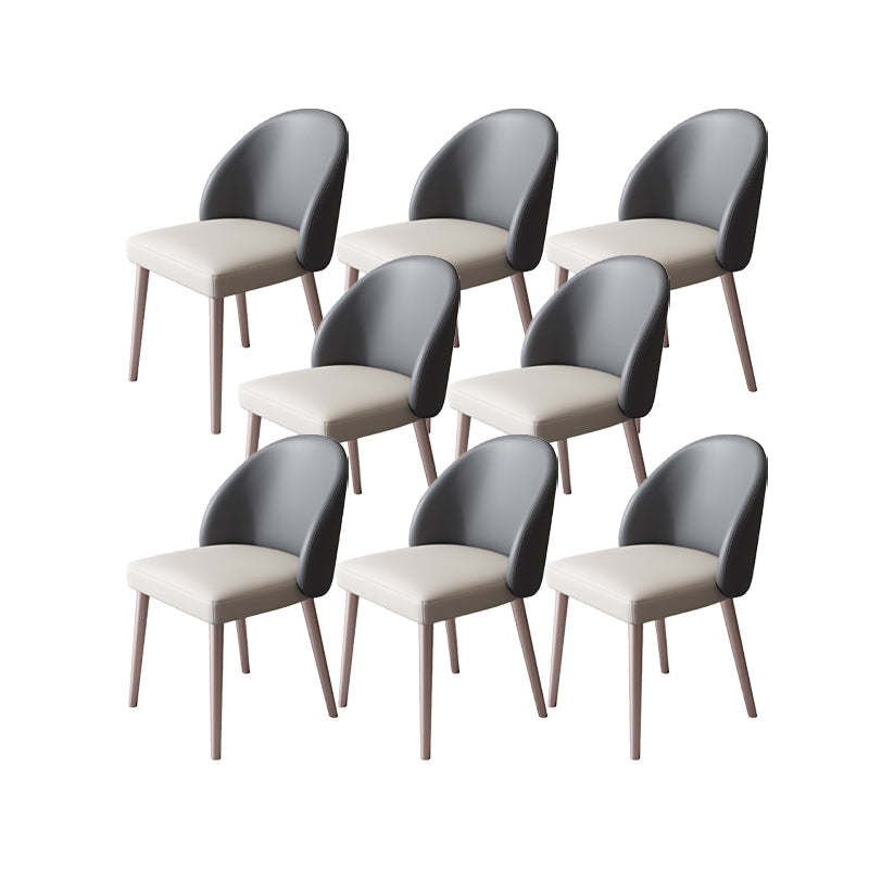 Moderne metalen stoel Parsons Keuken Diningsstoel voor eetkamer