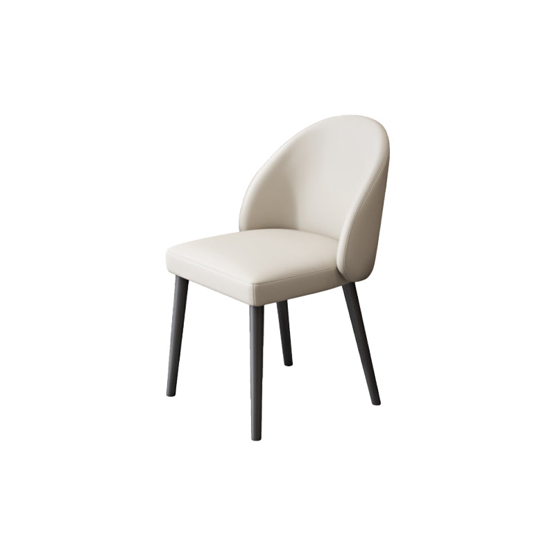 Moderne metalen stoel Parsons Keuken Diningsstoel voor eetkamer