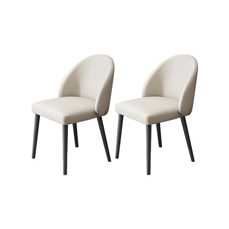 Moderne metalen stoel Parsons Keuken Diningsstoel voor eetkamer