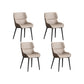 Nordic Style Metal Chair Wingback Kitchen Side Chair for Dinning Room