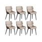 Nordic Style Metal Chair Wingback Kitchen Side Chair for Dinning Room