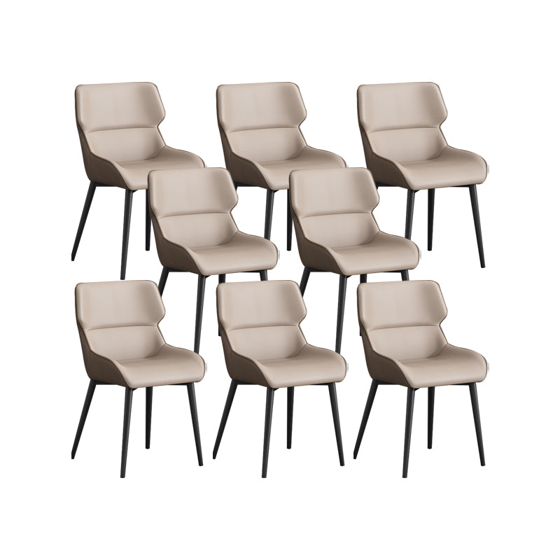 Nordic Style Metal Chair Wingback Kitchen Side Chair for Dinning Room