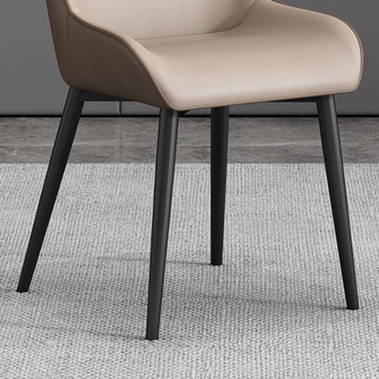 Nordic Style Metal Chair Wingback Kitchen Side Chair for Dinning Room