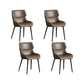 Nordic Style Metal Chair Wingback Kitchen Side Chair for Dinning Room